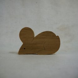 画像2: 木製切抜きパーツ「ねずみ」
