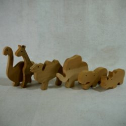 画像2: 木製切抜きパーツ「恐竜」【在庫限り】