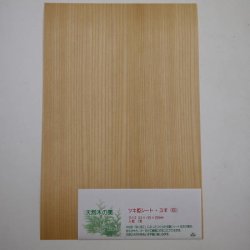 画像1: ツキ板シート・スギ（杉）　0.2×195×295mm【WEB限定】