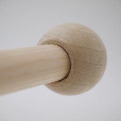 画像10: 木珠　片穴　25φ　袋入り(4ヶ)　