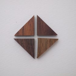 画像4: ひらめ木パーツ・シタン三角 中【WEB限定】