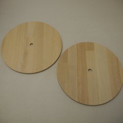 画像8: ベニヤ円板　穴あき　約5×175mmφ（10mmφ）【WEB限定】【アウトレット特価】