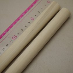 画像4: ミズキ丸棒　20φ×400mm 2本セット（6）　【特注・WEB限定】