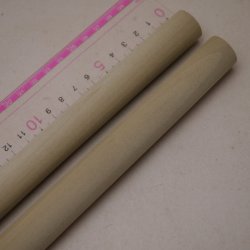 画像4: 【選】ホオ丸棒　20φ×450mm　2本セット(10)