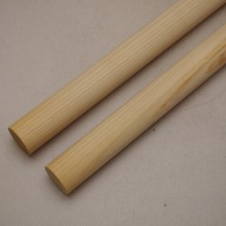 画像3: ヒノキ丸棒　20φ×450mm　2本セット(9)
