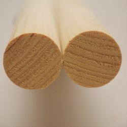 画像5: ヒノキ丸棒　20φ×450mm　2本セット(9)