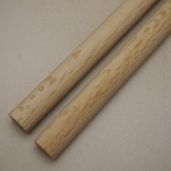 画像2: カシ丸棒　20φ×450mm　2本セット(4)　