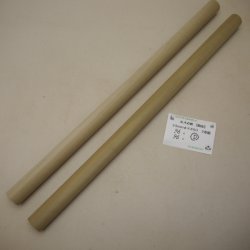 画像1: 【選】ホオ丸棒　24φ×450mm　2本セット(D)　【限定】