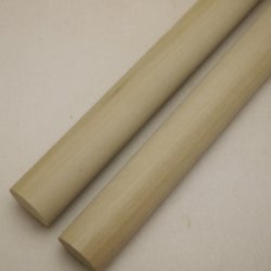 画像3: 【選】ホオ丸棒　24φ×450mm　2本セット(E)　【限定】
