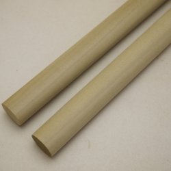 画像3: 【選】ホオ丸棒　20φ×450mm　2本セット(2)