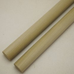 画像3: 【選】ホオ丸棒　20φ×450mm　2本セット(4)