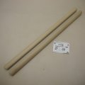 【選】ホオ丸棒　20φ×450mm　2本セット(14)