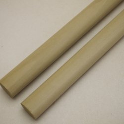 画像2: 【選】ホオ丸棒　20φ×450mm　2本セット(2)
