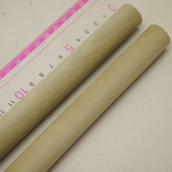 画像4: 【選】ホオ丸棒　20φ×450mm　2本セット(4)