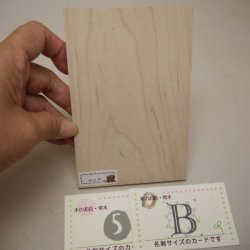 画像21: 【こだわり】木のはがき「カエデ」　［(3)‐A〜(6)‐E］