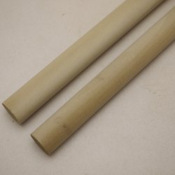 画像2: 【選】ホオ丸棒　20φ×450mm　2本セット(17)