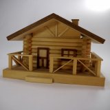 画像: 木製組立キット　「ログハウス小物入れ」