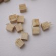 画像4: ひらめ木パーツ・ヒノキ　6×6×6mm　【WEB限定・アウトレット特価】