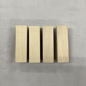 画像: ホオ　袋入り　30×30×100mm（4ヶ） 【限定】