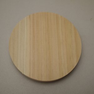 画像: ヒノキ　円板　厚み10mm×75φ　【WEB限定】