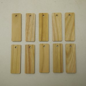 画像: 木札　ケヤキ　5ｘ25ｘ75（10枚）【WEB限定】