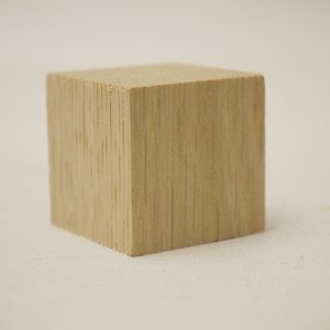 画像: ナラ　サイコロ　30×30×30mm　【WEB限定】