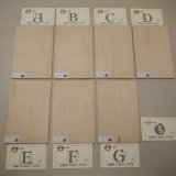 画像: 【こだわり】木のはがき「カエデ」　［(3)‐A〜(6)‐E］