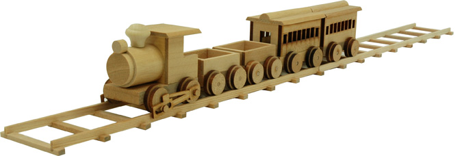 木製機関車 木工作おもちゃ