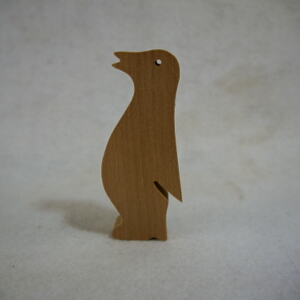 画像1: 木製切抜きパーツ「ペンギン」