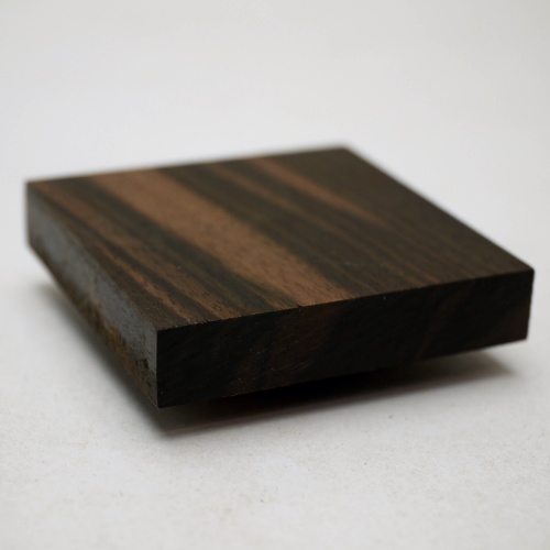 コクタン 黒檀 Ebony エボニー 木のものさし 木象嵌 10×50×50mm