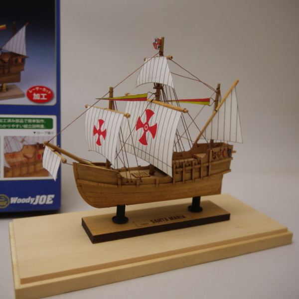ウッディジョー ミニ帆船模型 サンタマリア 夏休み工作キット