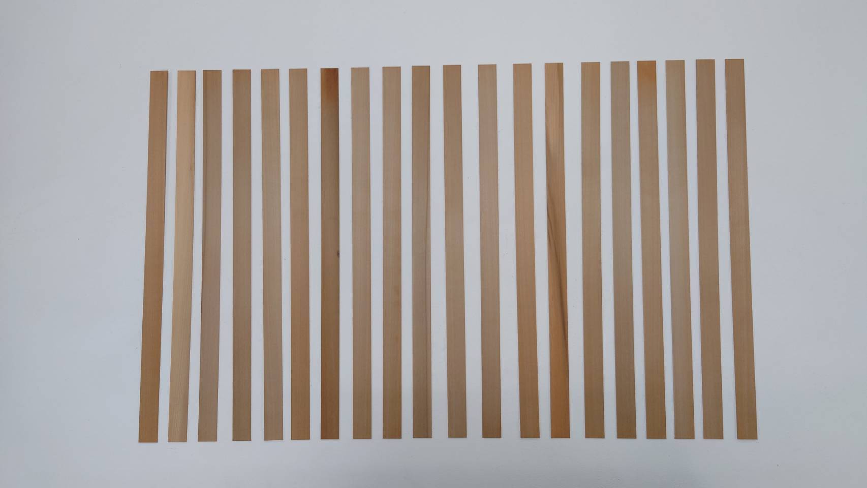 画像2: 特注品ホオ 1×25×500mm（50枚一式）【WEB限定】