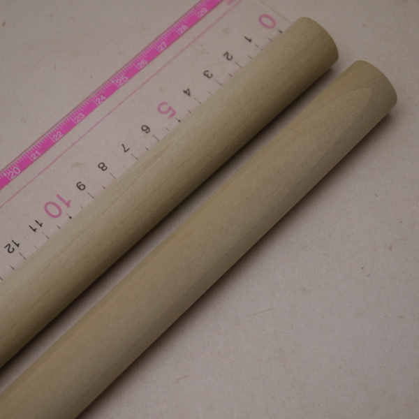 画像4: 【選】ホオ丸棒　20φ×450mm　2本セット(10)