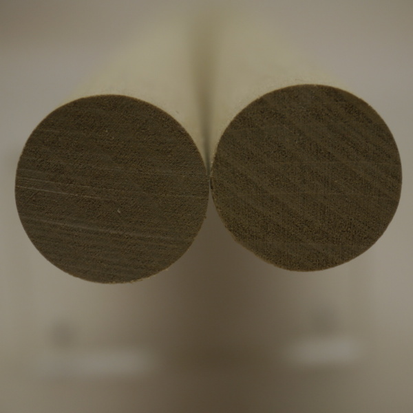 画像5: 【選】ホオ丸棒　20φ×450mm　2本セット(19)