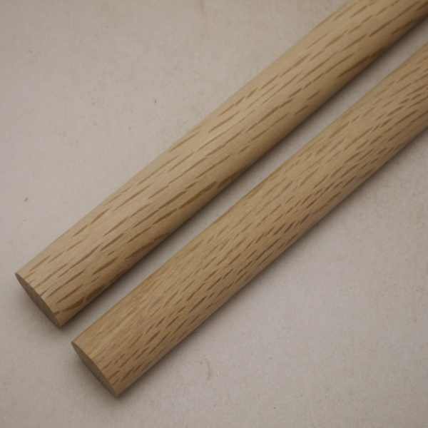 画像2: カシ丸棒　20φ×450mm　2本セット(1)　