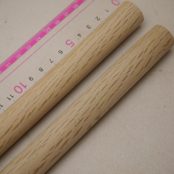 画像4: カシ丸棒　20φ×450mm　2本セット(1)　