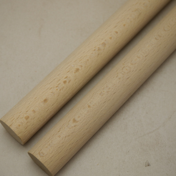 画像2: ブナ丸棒　24φ×400mm (B)（2本組）【WEB限定】