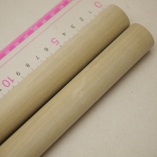画像4: 【選】ホオ丸棒　24φ×450mm　2本セット(B)　【限定】