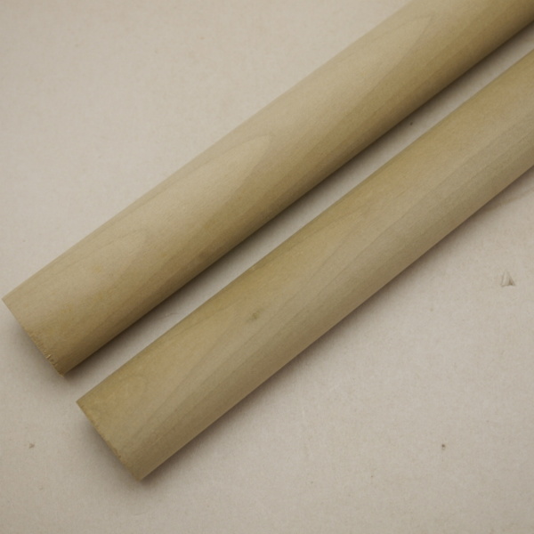 画像2: 【選】ホオ丸棒　24φ×450mm　2本セット(B)　【限定】