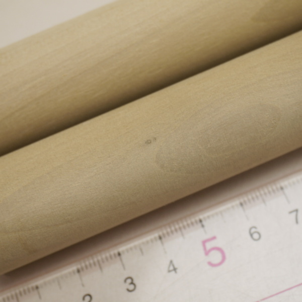 画像: 【選】ホオ丸棒　24φ×450mm　2本セット(B)　【限定】